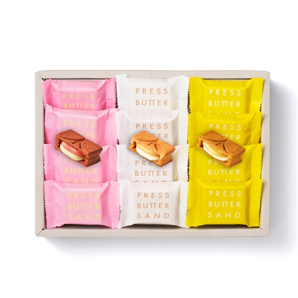 ＜PRESS BUTTER SAND＞バターサンド3種詰合せ〈桃・檸檬〉