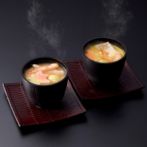 ＜京料理 美濃吉＞甘鯛茶碗蒸しと蟹茶碗蒸し