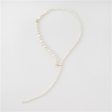 ＜PREEK＞BAROQUE PEARL LARIAT NECKLACE