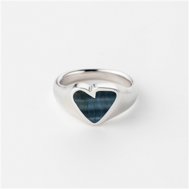 ＜PREEK＞HEART STONE RING SLV