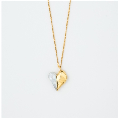 ＜PREEK＞HEART PEARL NECKLACE