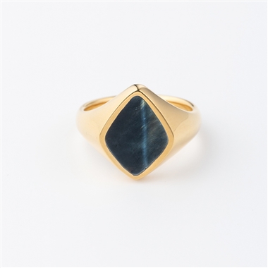 ＜PREEK＞HOWRAW DIASHAPE STONE RING GLD