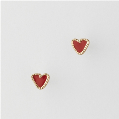 ＜PREEK＞YU-KIN TINY HEART EARRINGS GOLD