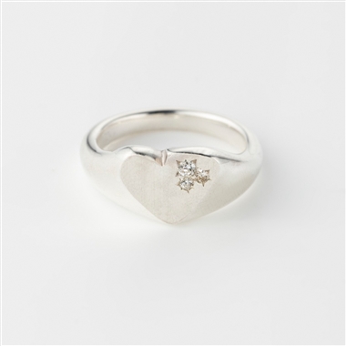 ＜PREEK＞YU-KIN DIAMOND HEART RING