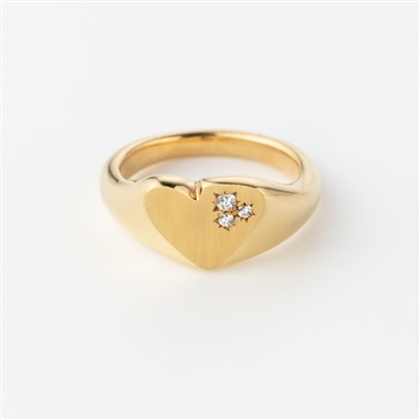 ＜PREEK＞YU-KIN DIAMOND HEART RING