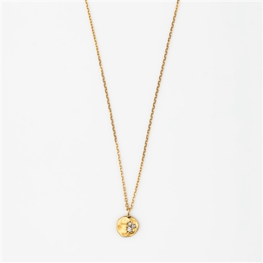 ＜PREEK＞YU-KIN DIAMOND COIN NECKLACE