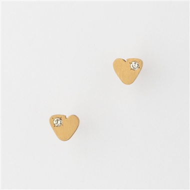 ＜PREEK＞YU-KIN DIAMOND TINY HEART EARRINGS