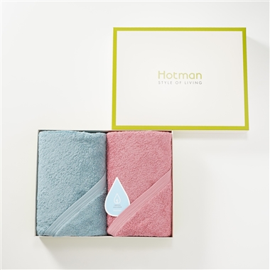 【キャンペーン価格】＜ホットマン＞<1秒タオル>ホットマンカラーバスタオル2枚セット①