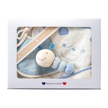 ＜赤ちゃんの城＞パッケージボックスギフト【ベルナチュール】オーガニックエプロン