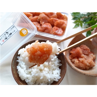 福岡県<博多あき津゛>天然だし明太子「切バラ子」(中辛)