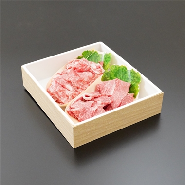 ＜柿安本店＞黒毛和牛　赤身焼肉・すき焼き切り落としセット