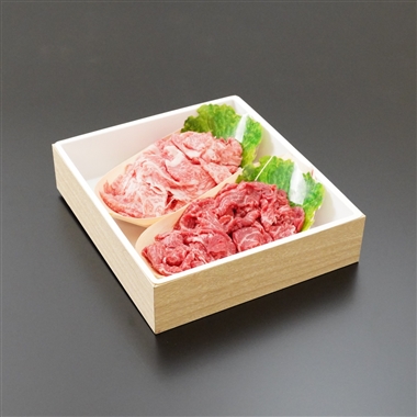 ＜柿安本店＞黒毛和牛　すき焼き切り落とし･赤身小間切れセット