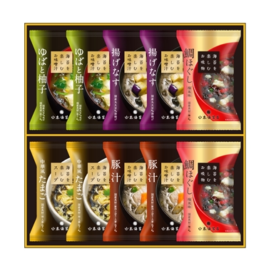 ＜山本海苔店＞海苔を楽しむお味噌汁・スープ詰合せ