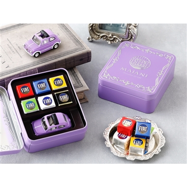 ＜Ｍａｊａｎｉ（マイアーニ）＞Majani チョコレートFiat ミニカーセット ビオレ
