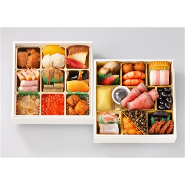 38【12月30日(火)配達指定】<日本料理 なだ万>冷凍おせち二段「正月万菜」