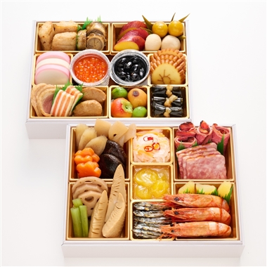 2【12月31日(水)配達指定】<銀座新之助貝新>京成百貨店オリジナル和洋二段重