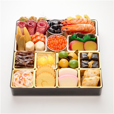 82【12月31日(水)配達指定】<銀座新之助貝新>和風おせち一段重