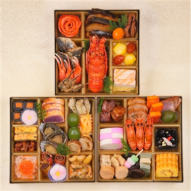 26<柿安ダイニング>おせち 豪華三段重