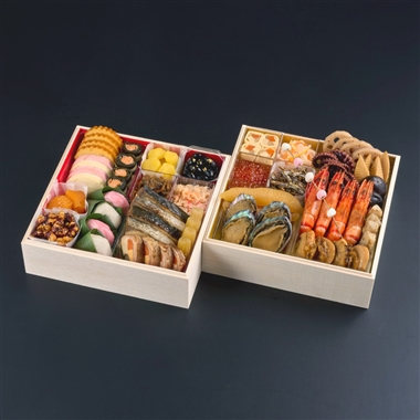 32<湯葉と豆腐の店 梅の花>おせち扇-おうぎ-(二段重)