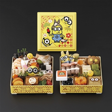 49【12月30日(火)配達指定】<ミニオン>おせち二段重「ミニオン」
