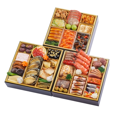 59<野﨑洋光×坂井宏行×菰田欣也>和洋中華風おせち三段重