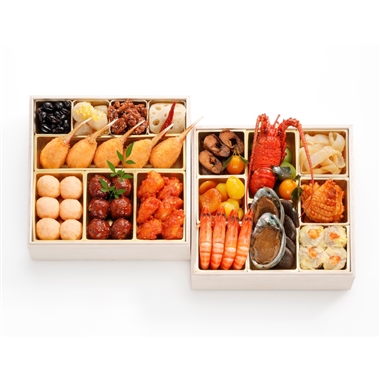 64<中国名菜 銀座アスター>中華二段重 福