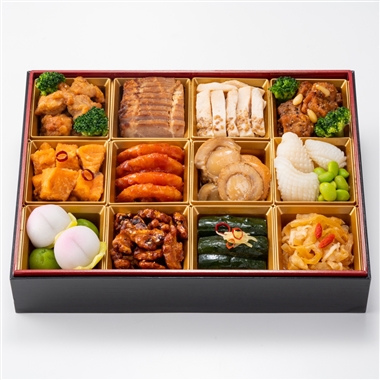 66【12月30日(火)配達指定】<赤坂璃宮>中華おせち一段重