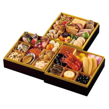 85<紀文食品>おせち詰合せ三段重 祝の幸