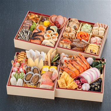 87<味の菊一>和洋おせち与段重