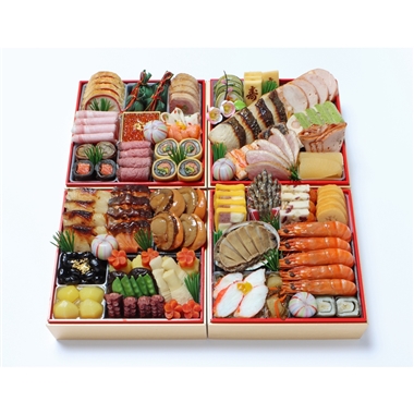 103<京・料亭 わらびの里>和洋料亭おせち四段重