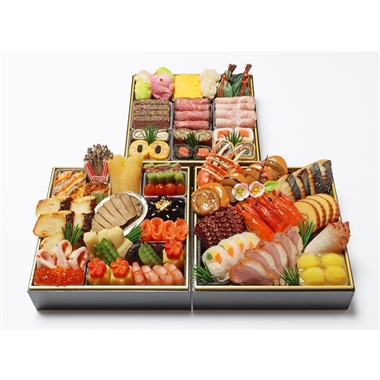 104<京・料亭 わらびの里>和洋料亭おせち三段重