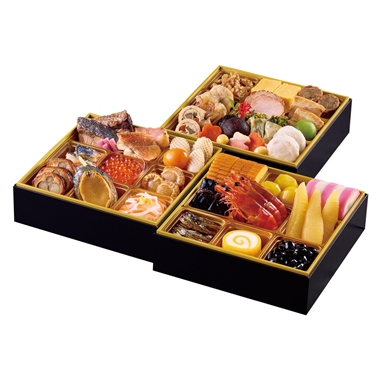 46＜紀文食品＞おせち詰合せ三段重 祝の幸