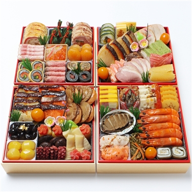 56＜京・料亭 わらびの里＞和洋料亭おせち四段重