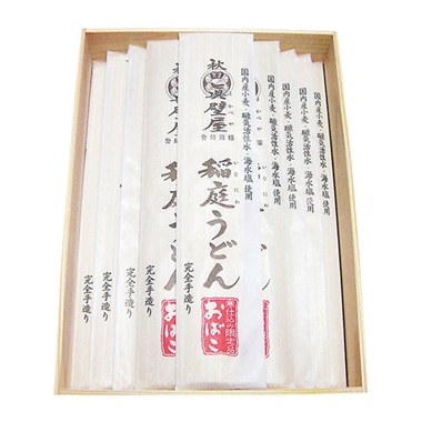 <眞壁屋>眞壁屋稲庭うどん おばこ 箱入り2000g