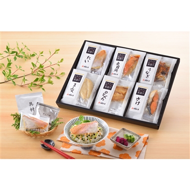 <日高本店>魚膳 切身だし茶漬け詰合せ