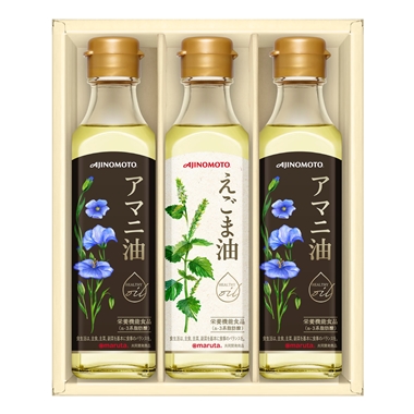 <味の素>えごま油&アマニ油ギフト