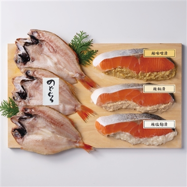 ＜味の十字屋＞のどぐろ一夜干・味百鮮詰合せ