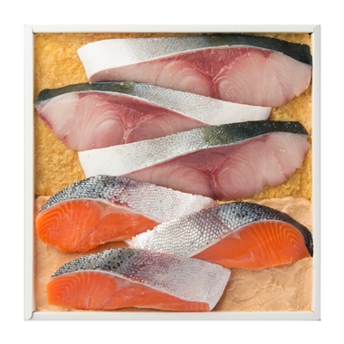 ＜味の十字屋＞ぶり味噌漬・鮭粕漬詰合せ