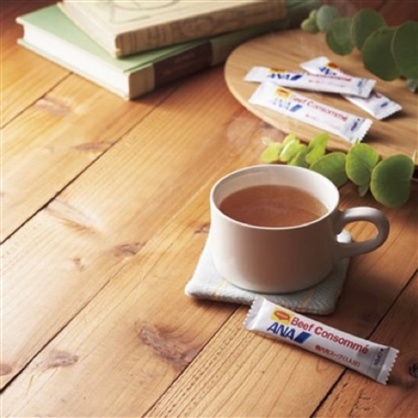 ＜ANA’s FRESH SELECTION　彩～いろどりコース～＞ANAオリジナル ビーフコンソメスープ(スティック100本)