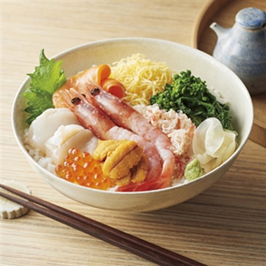<ANA’s FRESH SELECTION 彩~いろどりコース~>海鮮どんぶりの具
