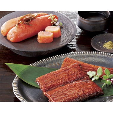 <ANA’s FRESH SELECTION 粋~いきコース~><ぎおん割烹なか川>うなぎ蒲焼と柚子風味明太子セット