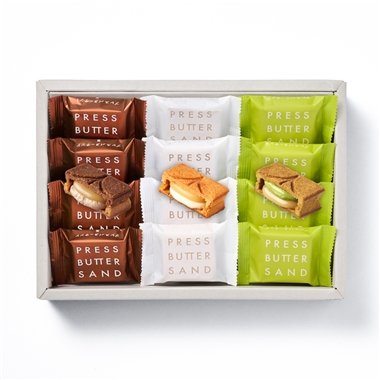 <プレスバターサンド>バターサンド3種詰合せ〈栗・宇治抹茶〉