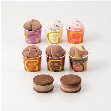 <ゴディバ>カップアイス&サンドアイス