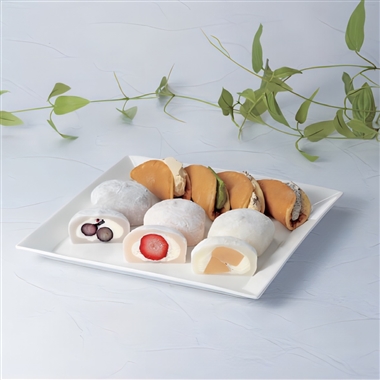 ＜花園万頭＞銀座フルーツ大福×東京花万どらバターサンド詰合せ