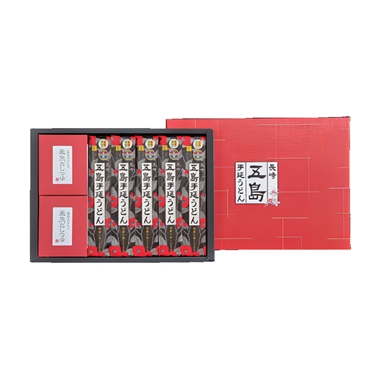 <長崎五島うどん>五島手延うどん(国産小麦)と飛魚だしつゆ(煮だし用)詰合せ