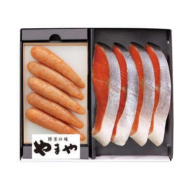 <やまや>辛子明太子・紅鮭切身セット