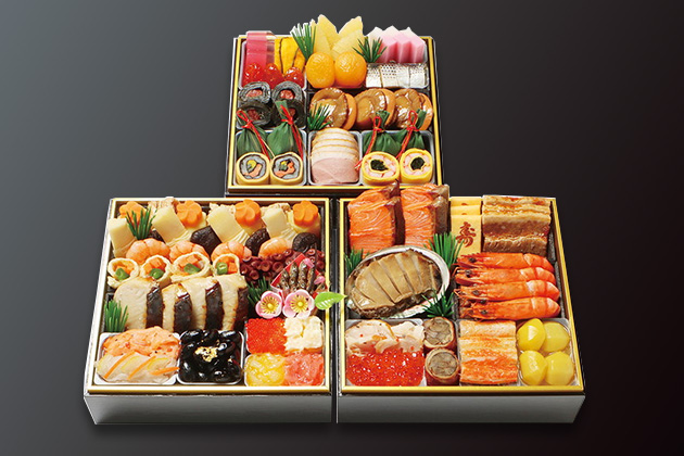 <京・料亭 わらびの里>和風料亭おせち三段重