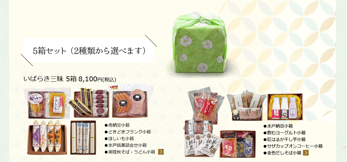 いばらき三昧 5箱 8,100 円(税込) 