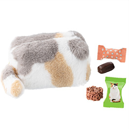 ＜メリーチョコレート＞ねこみゃみれ にゃんポーチ（パステル三毛）税込 1,760円